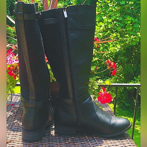 Cloudwalkers By Avenue Black Wide Calf Boots .Woman’s Size 9 1/2 W - Picture 16 of 16